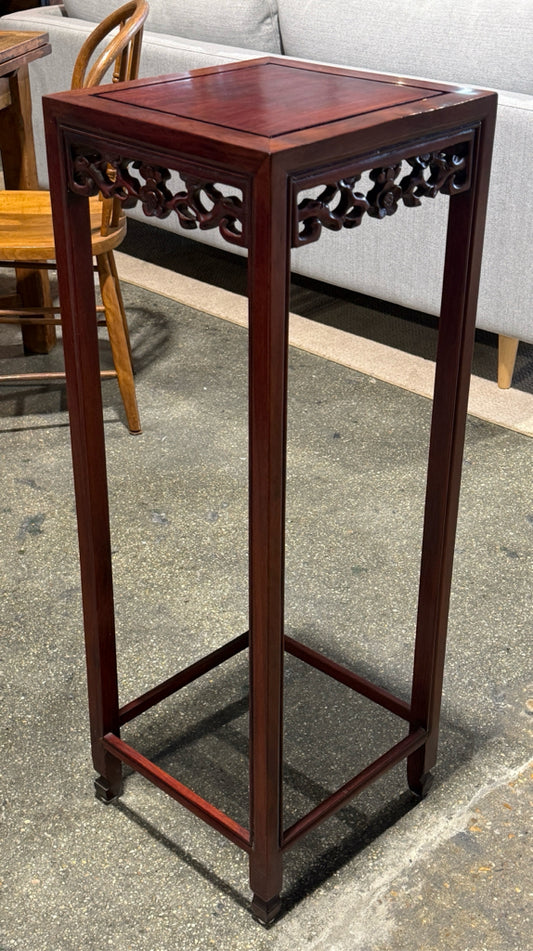 VTG Rosewood plant stand, 12.5"W x 12.5"D x 36.5"H