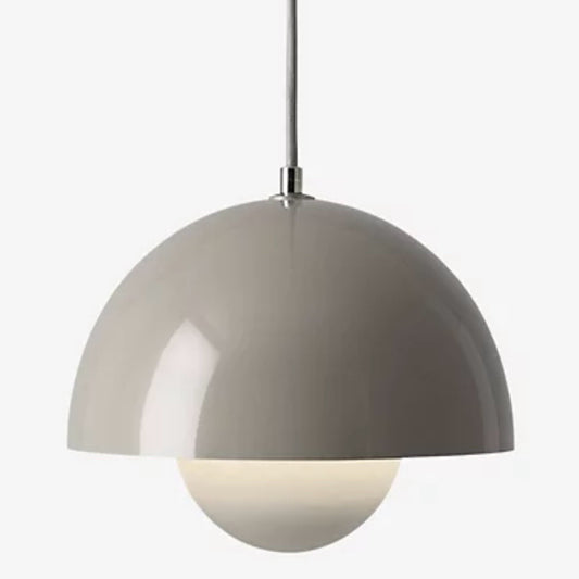 &Tradition Flowerpot Pendant Light, Grey Beige, Small VP1, 9.1" Dia x 6.3" H