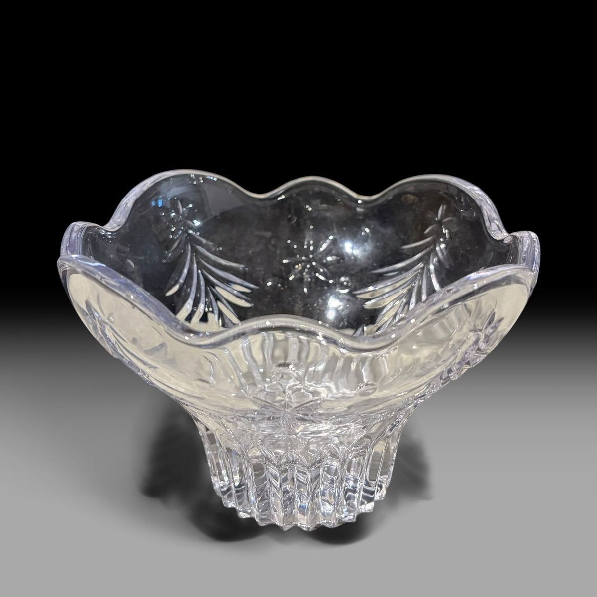 Mikasa Christmas Night Footed Bowl, 6"Dia x 4"H
