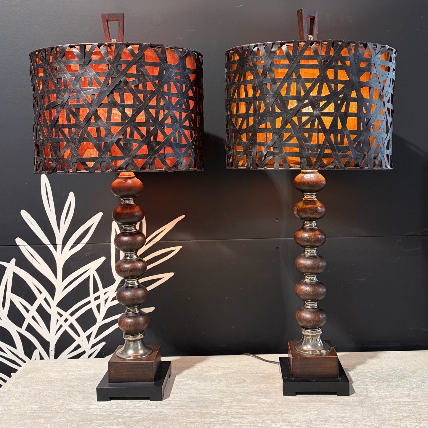 Pair of Uttermost Alita Table Lamps, 36"H x 16"W x 10"D