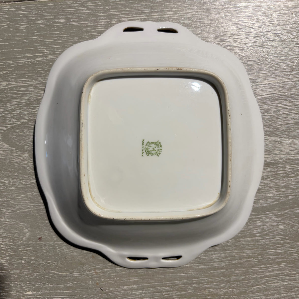 VTG Hand Painted Noritake Candy Dish, 8"Sq x 1.75"H