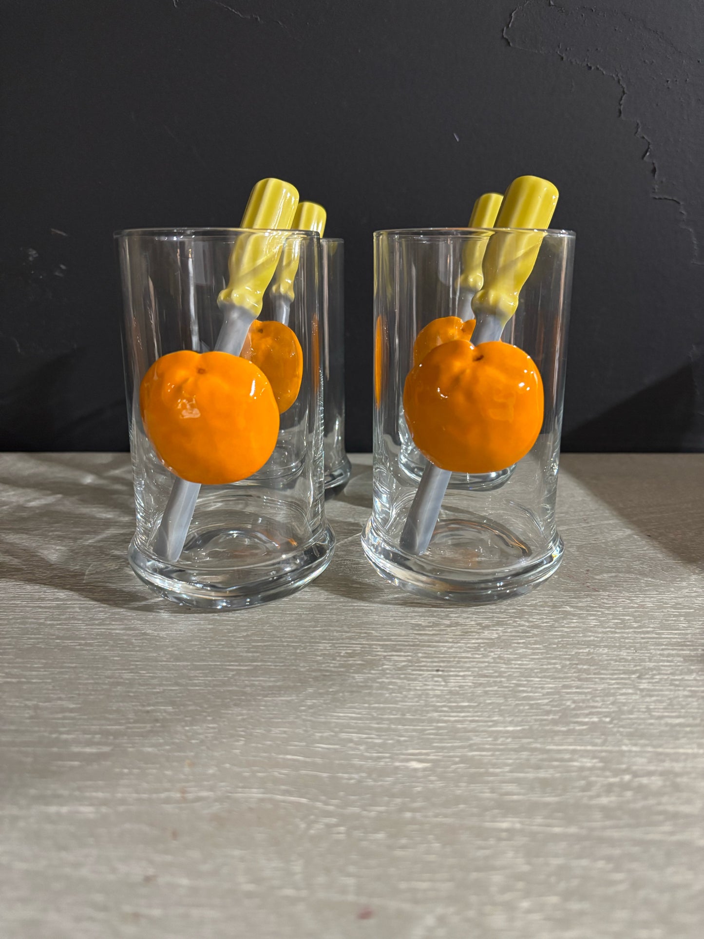 SET 4 VTG Cocktail Glasses 3" D x 5" H