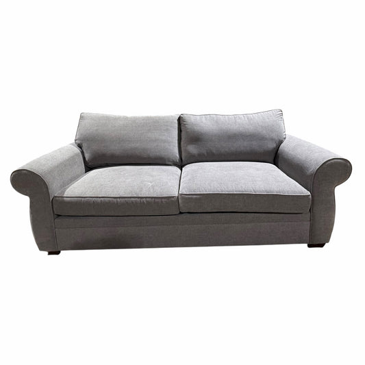Pottery Barn Pearce Sofa, Charcoal Basketweave, 90"W x 40"D x 32"H