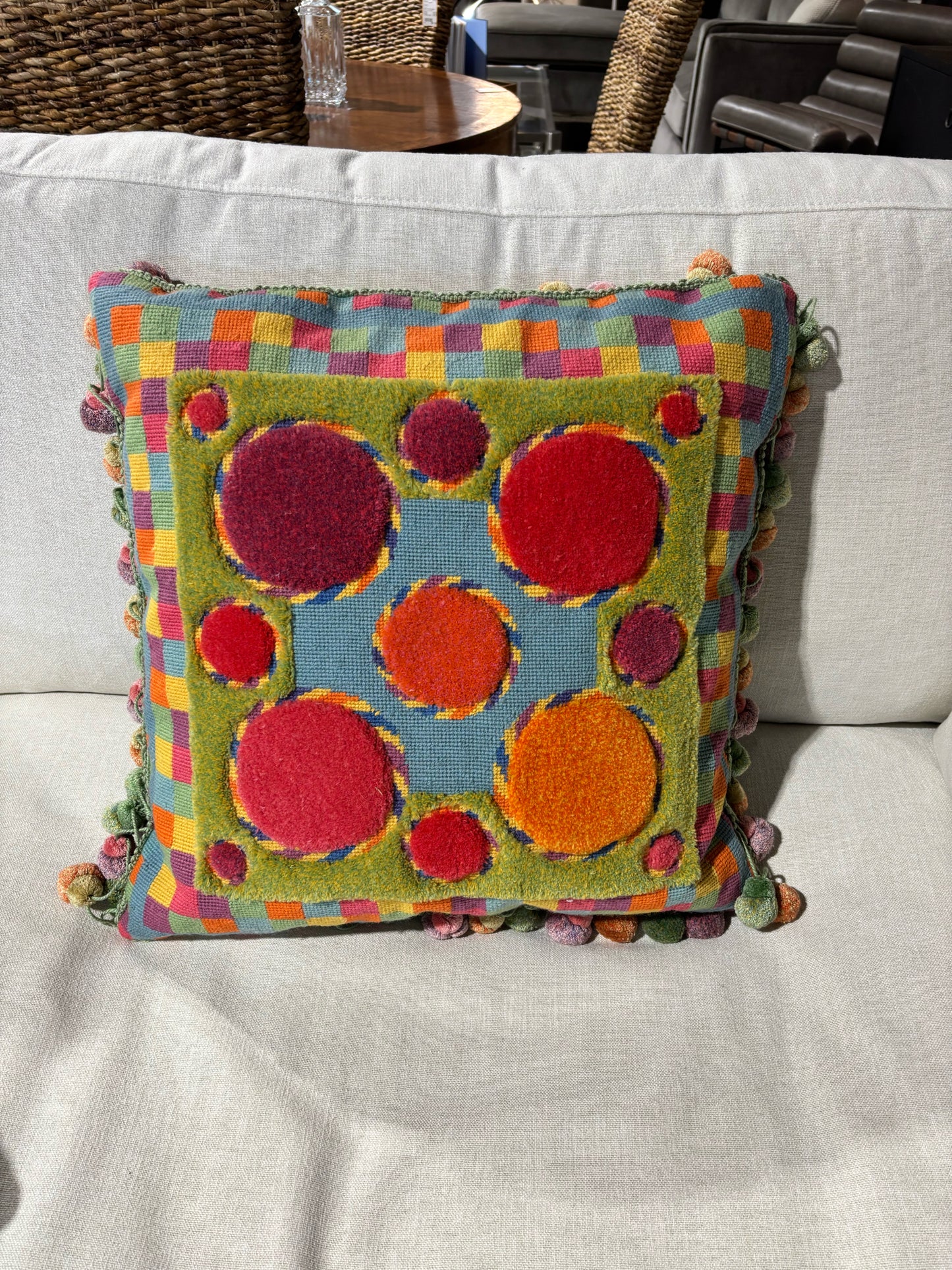 Mackenzie Childs Large Pillow 20 x 20