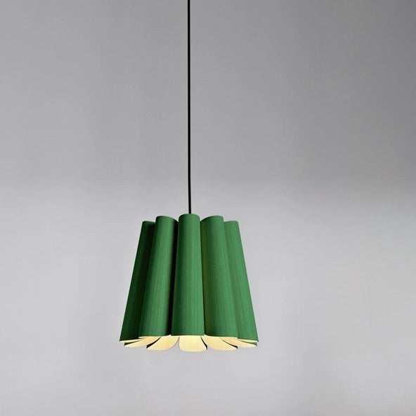 Bruck Lighting Renata Pendant Light, Green / Ash, Medium: 12.6" Dia x 11.8"H