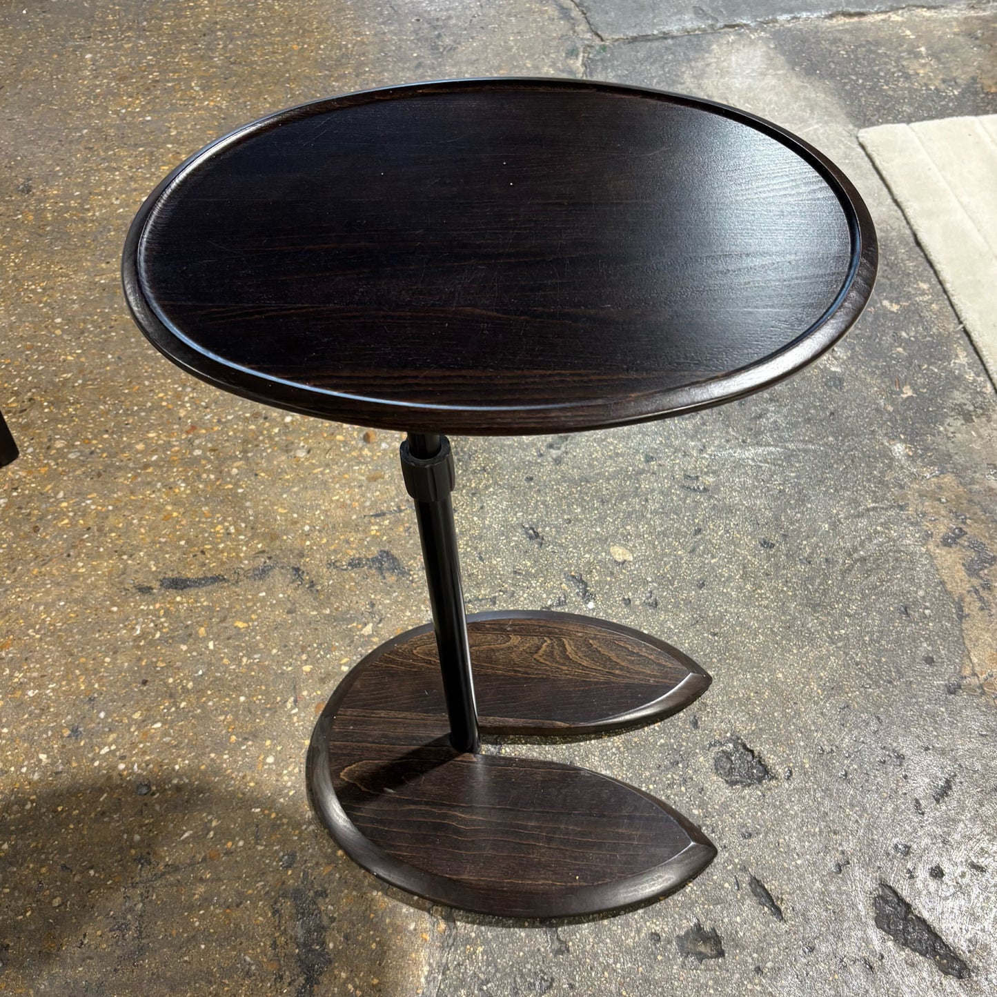 Ekornes Stressless Ellipse Table, adj. height 19" L x 15" W x 19" - 28" H