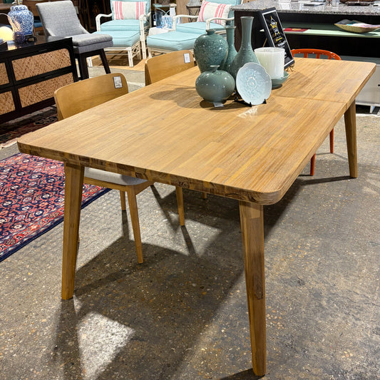Seb Dining Table, AS IS, Acacia Wood, 74.8"W x 39.4"D x 29.5"H