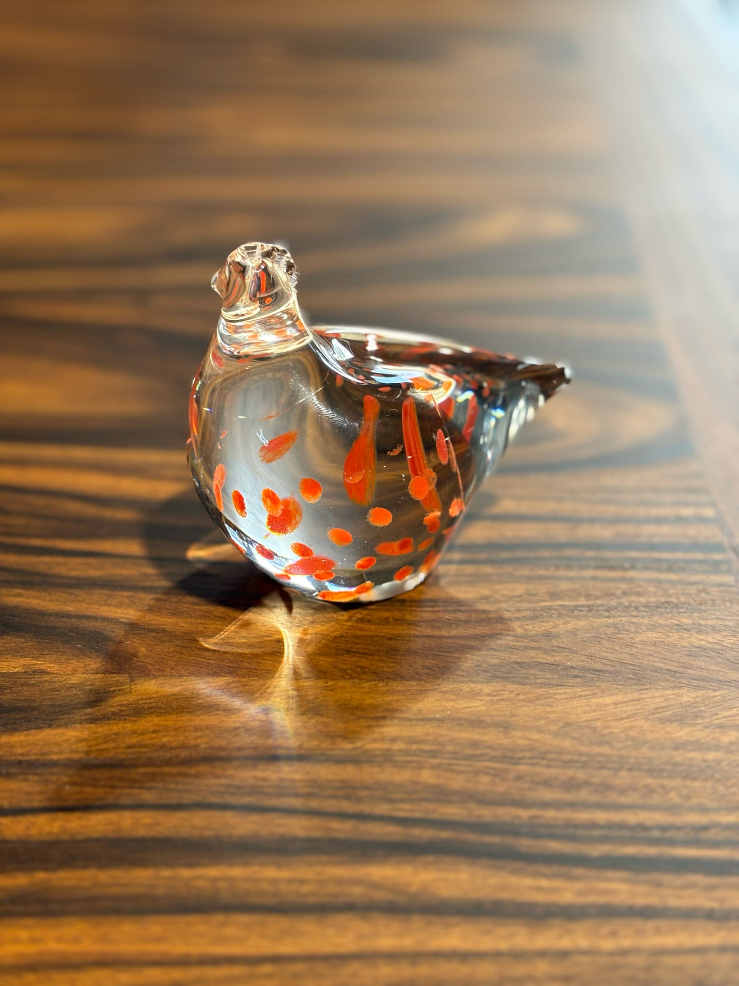 Hen paperweight, Made in Scotland, 3.5"H x 4"W