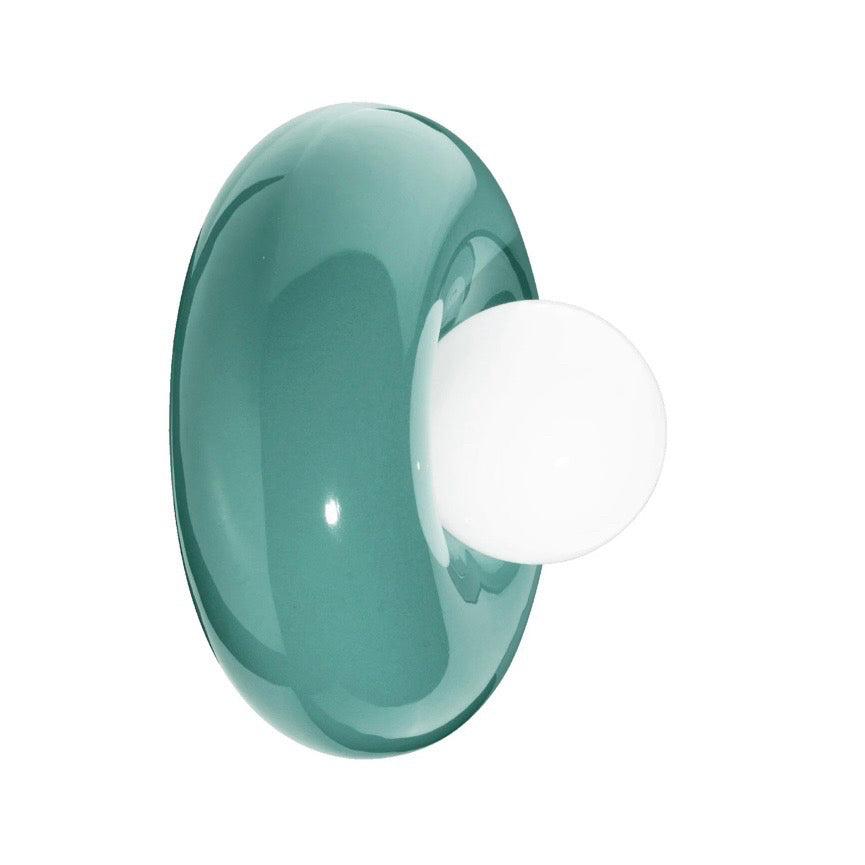 Deco Bumbum Wall/Ceiling Light, Turquoise, 9.8"W x 9.8"D x 6.5"H