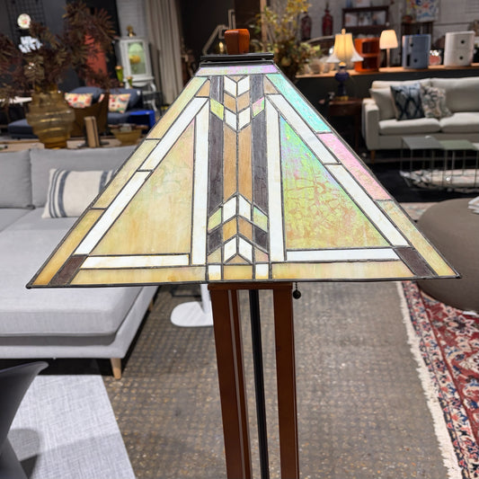 Mission Style Floor Lamp, 17"W x 17"D x 61"H