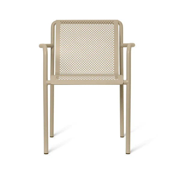 Ferm Living Dapple Outdoor Dining Armchair, Cashmere, 23.6" W x 20.9" D x 31.5"H