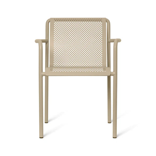 Ferm Living Dapple Outdoor Dining Armchair, Cashmere, 23.6" W x 20.9" D x 31.5"H