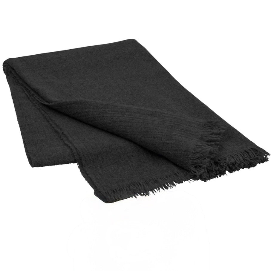 Merino Throw Blanket, Magnet, 85% Merino Wool, 15% Cashmere