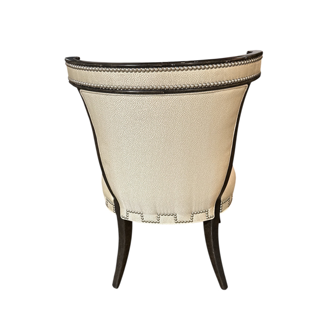 Upholstered chair, nailhead trim, 24"W x 20"D x 35"H