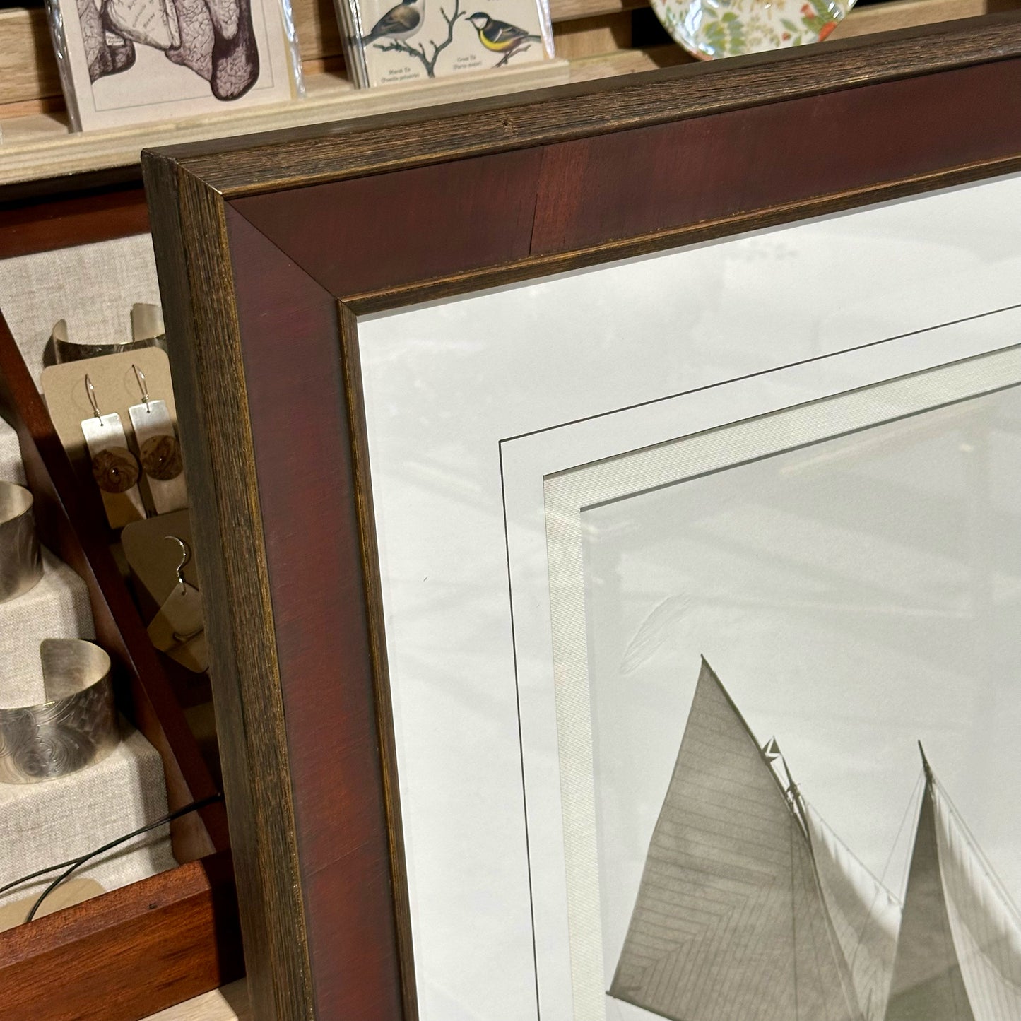 Cetonia 1911 Framed Sailboat Print by Beken of Cowes, 36.5" W x 1.5" D x 44.5" H
