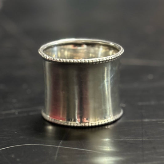 Sterling Silver Napkin Ring 1.25" D x .75" H