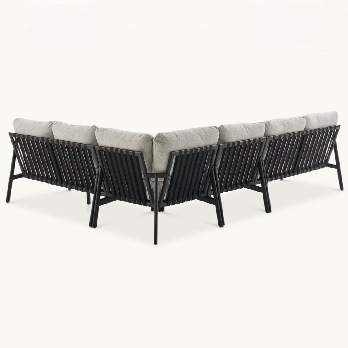 Sorrento Outdoor Extended Sectional Sofa, 50.8"/81.9" x 75.8"/106.9" x 33.1"H