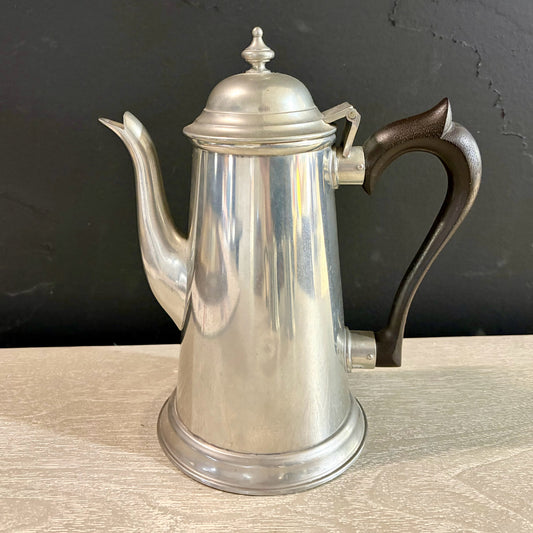 Vintage Kirk Stieff Pewter Coffee Set, 9"H x 8"W x 5"D