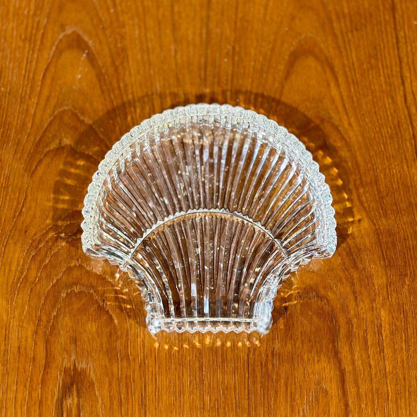 Waterford Crystal Scalloped Shell Trinket Dish, 7" W x 6.5" L