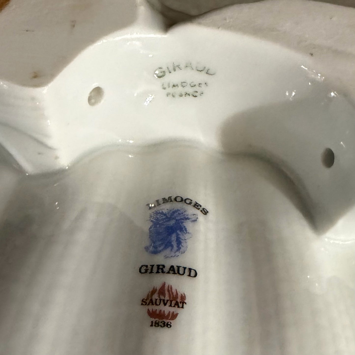 "Corail La Mer" by Limoges Tureen & Underplate, 18"W x 17"D x 13"H