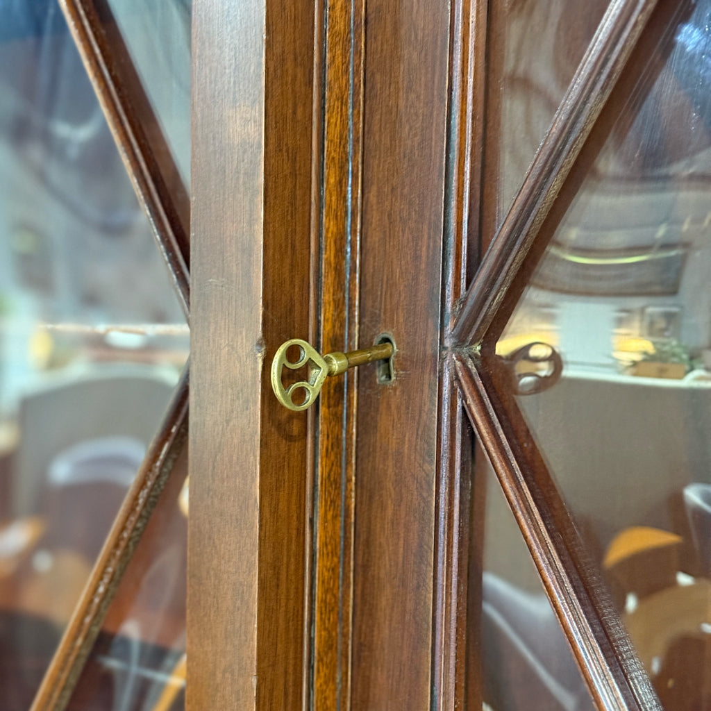 Antique Saginaw Mahogany Breakfront, 58"W x 16"D x 80"H