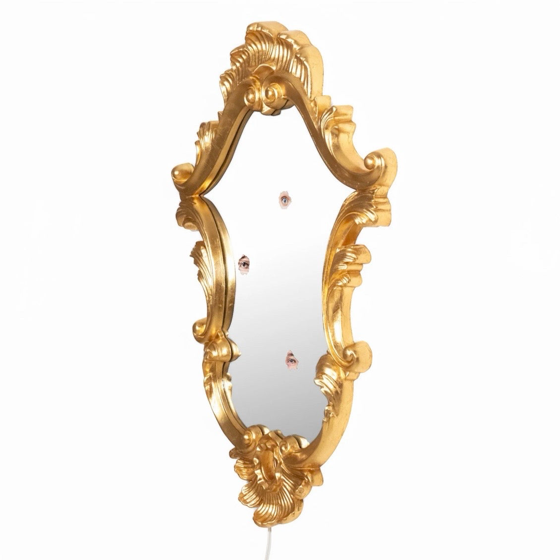 Reflecting Trilogy Wall Mirror with PU Frame, 28.4"W x 2.2" D x 39.8"H
