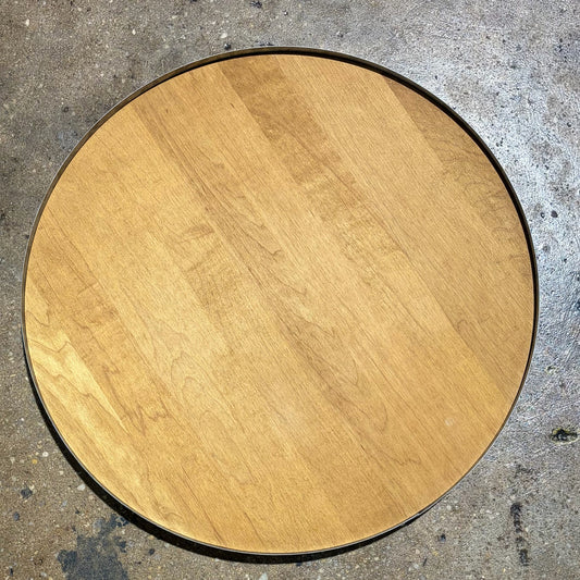 West Elm FEED Wood Barrel Tray, 18"Dia x 1.25"H