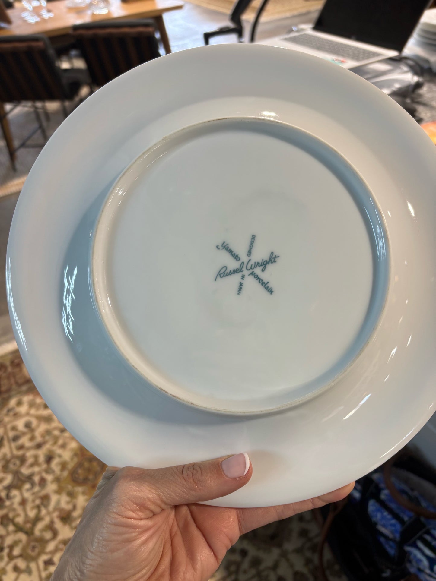 Set 10 Noritake "Fragrance" Plates Designed by Russell Wright White 10"