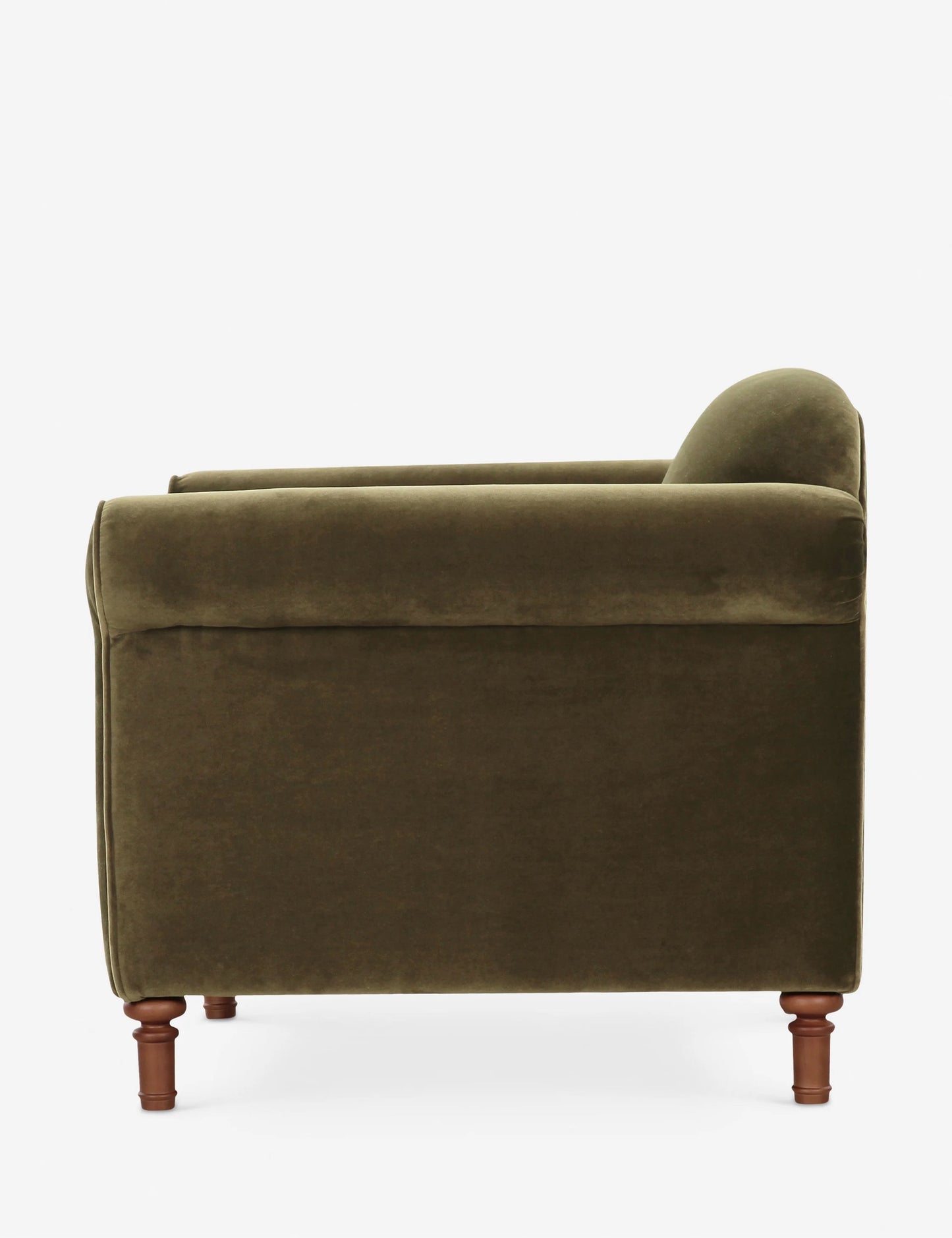 Rosati Velvet Accent Armchair, Loden / Deep Olive Green, 38" W x 33" D x 31" H