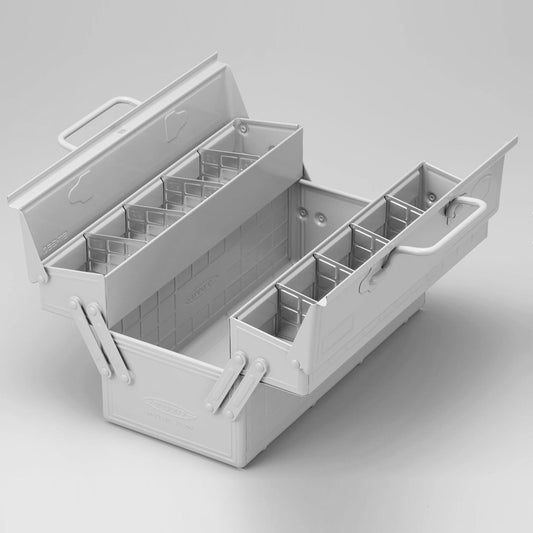 ST-350 Steel Tool Box - AMEICO Yellow, 13.3"W x 6.2"D x 6.6"H