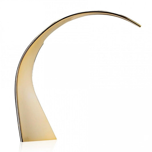 Kartell Taj Mini Metal Table Lamp, Gold, 3.75"W x 12.2"D x 12.6"H