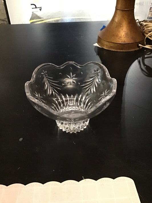 Mikasa Footed Bowl " Christmas Night" 4" H x 6" Dia.