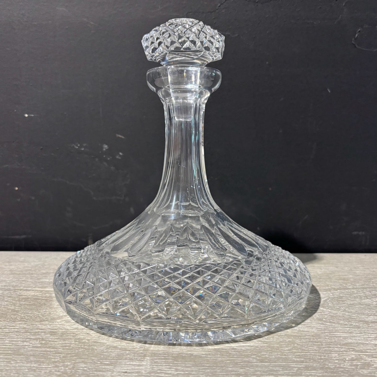 Waterford Crystal Lismore Ships Decanter 26.5" D x 9" H