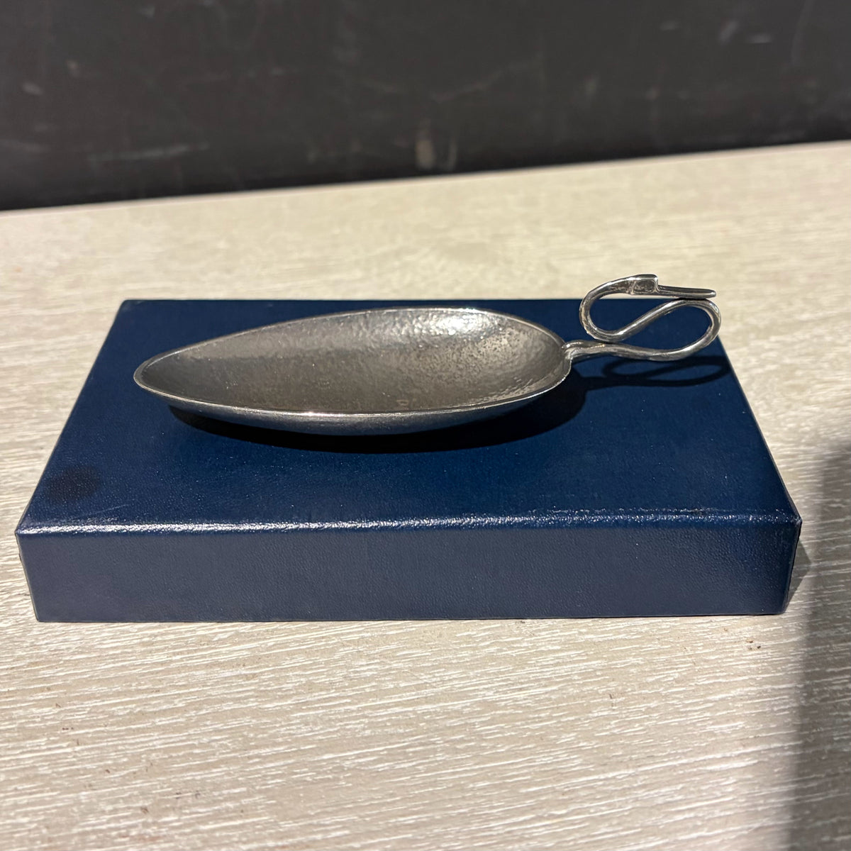 Camelot Pewter Roman-Style Swan Neck Spoon, 4.5"W x 2"D x 1"H