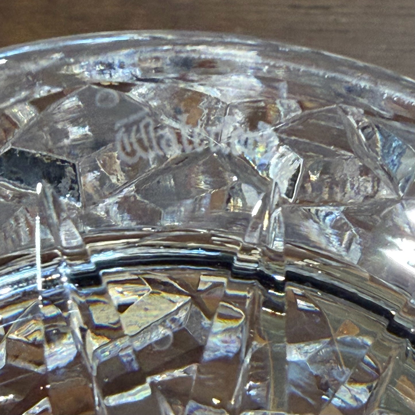 VTG Waterford Crystal Lismore Wine Decanter, 4"Dia x 13"H