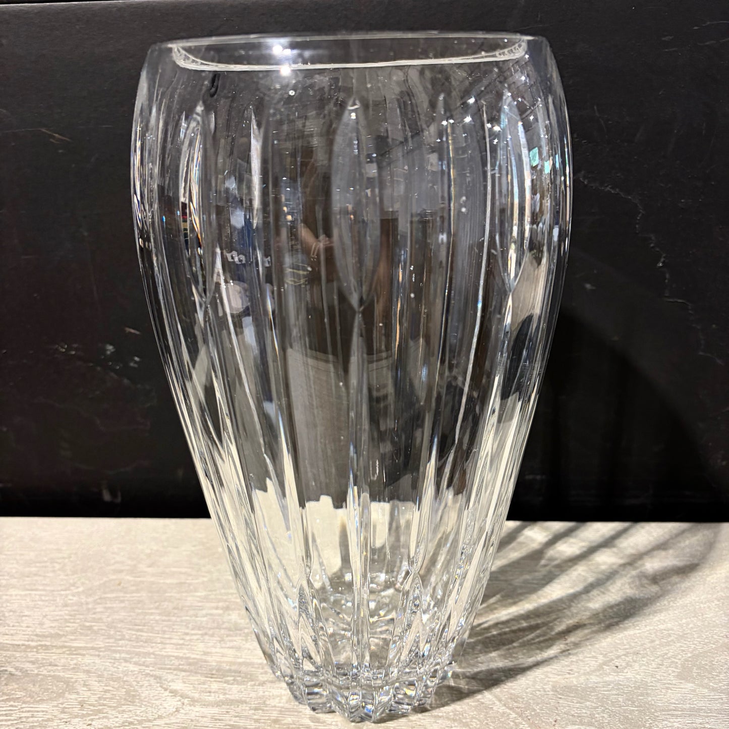 Marquis by Waterford Phoenix Crystal Vase, 7"Dia x 12"H