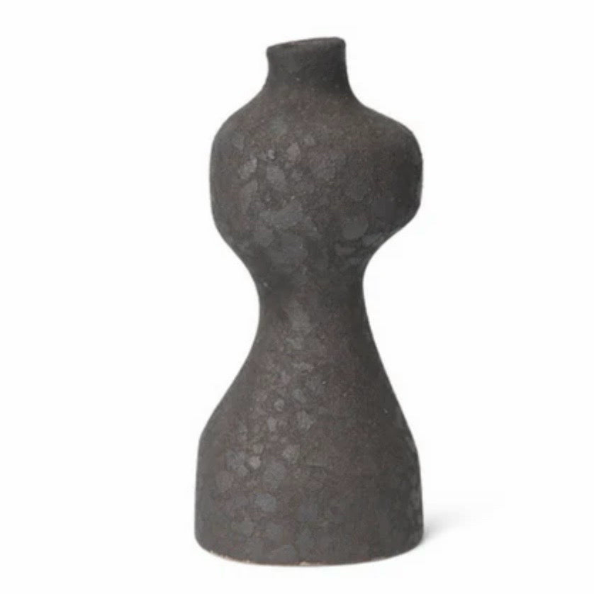 Yara Vase, Rustic Iron, 5.5"W x 12"H x 4.5"D