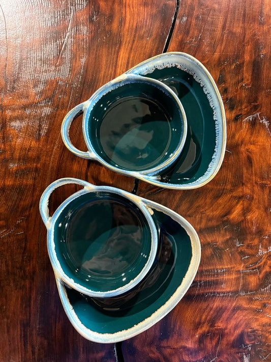 Green Soup and Side bowls, 8"