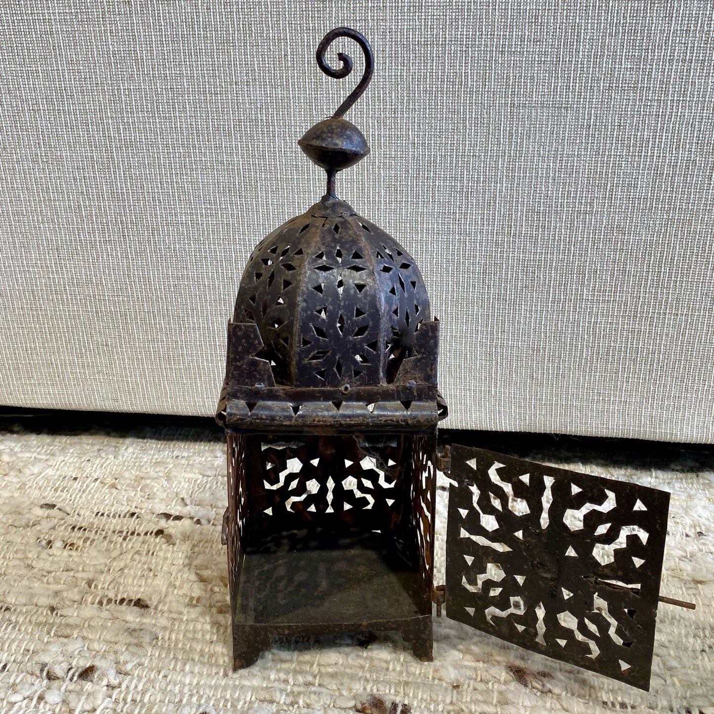 Square Moroccan Lantern, 6"W x 6"D x 16.5"H