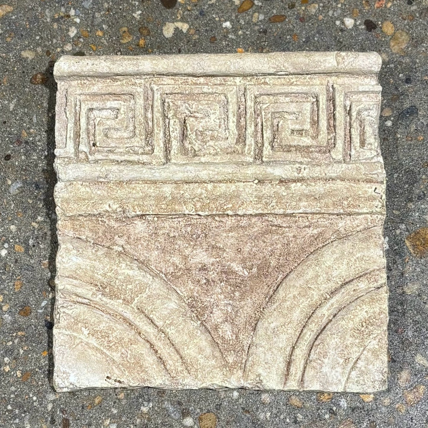 Greek Key Resin Wall Plaque 9" W x 1.5" D x 9" H