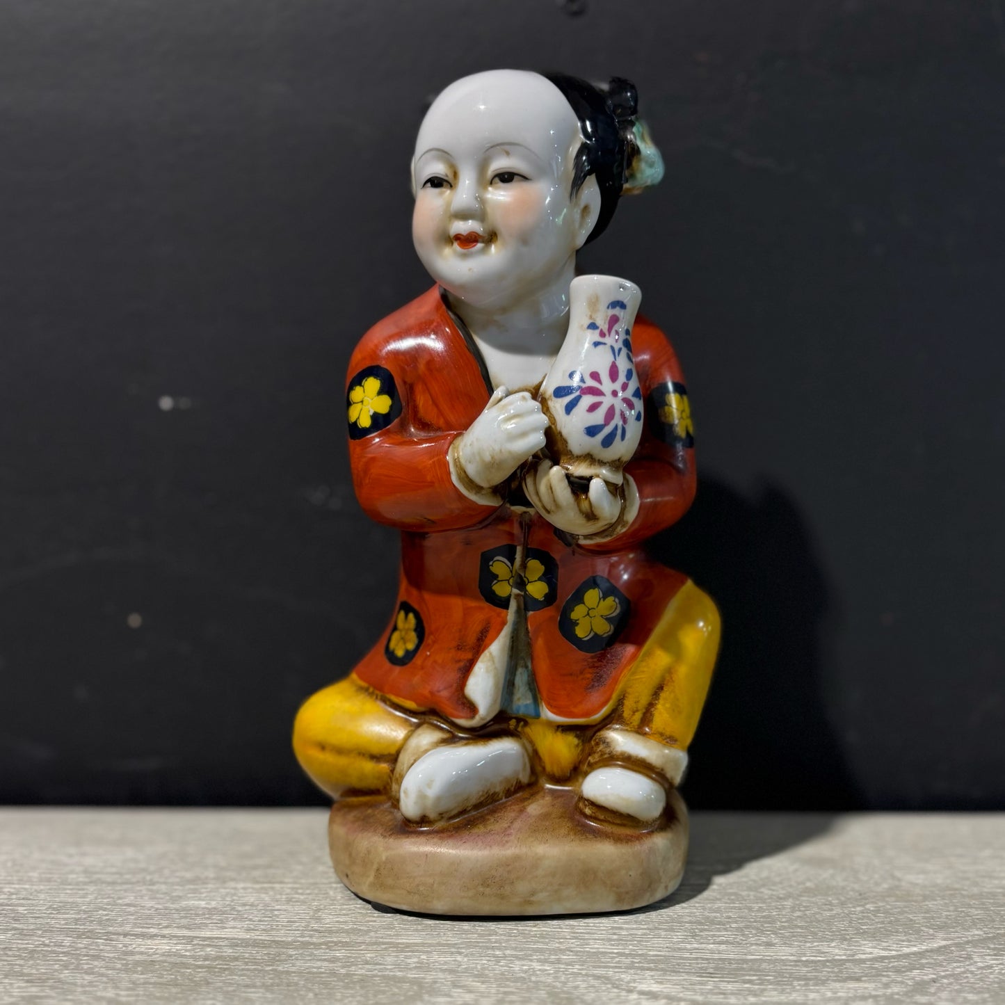 Chinese Porcelain Figurine 6" L x 4.5" W x 10" H