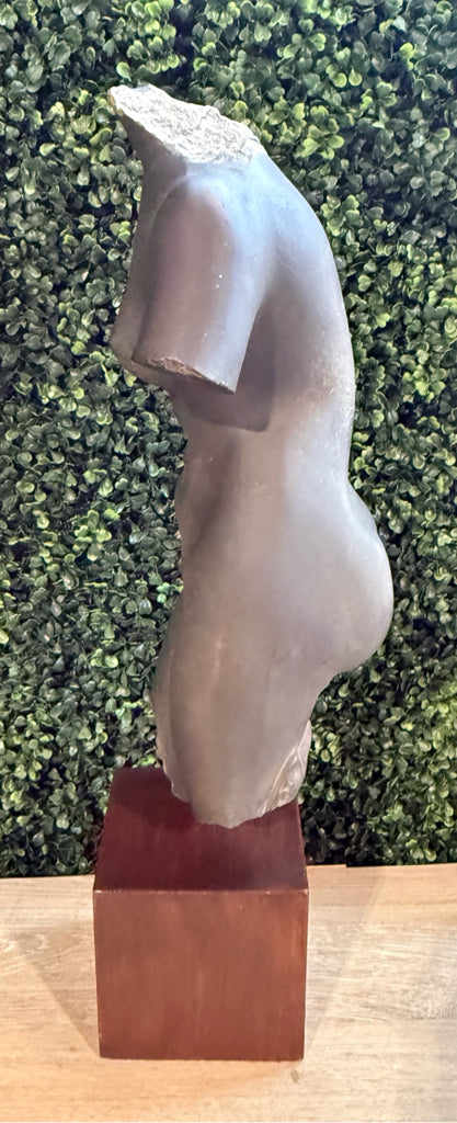 Aphrodite/Venus sculpture on pedestal, (AS IS), 9"W x 5"D x 23"H