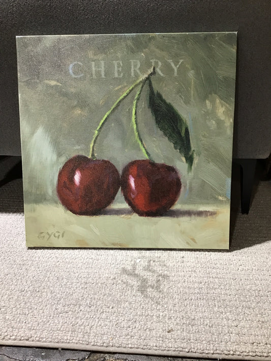 Cherry Printed Canvas 20" L x 20" W
