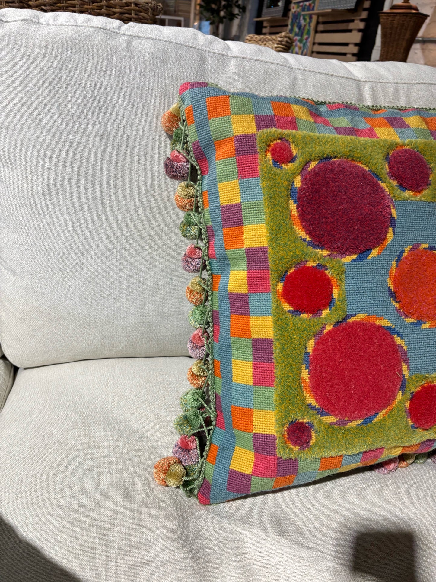 Mackenzie Childs Large Pillow 20 x 20