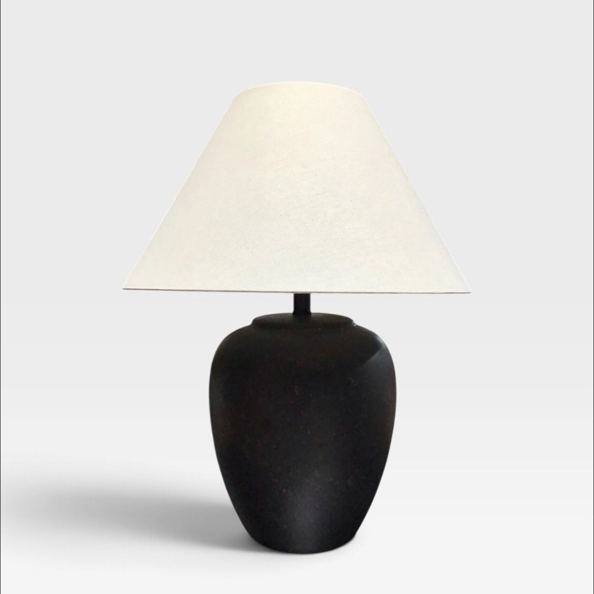 Black Ceramic Table Lamp 18"Dia x 25"H
