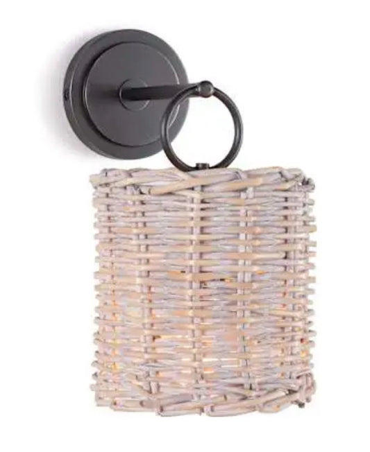 NEW Nantucket 1-Light Oil Rubbed Bronze Wall Sconce, 7.5" W x 1" D x 8.5" H