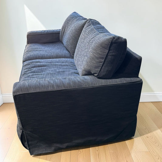 Pottery Barn Navy Slipcovered Sofa 83" L x 40" W x 38" H