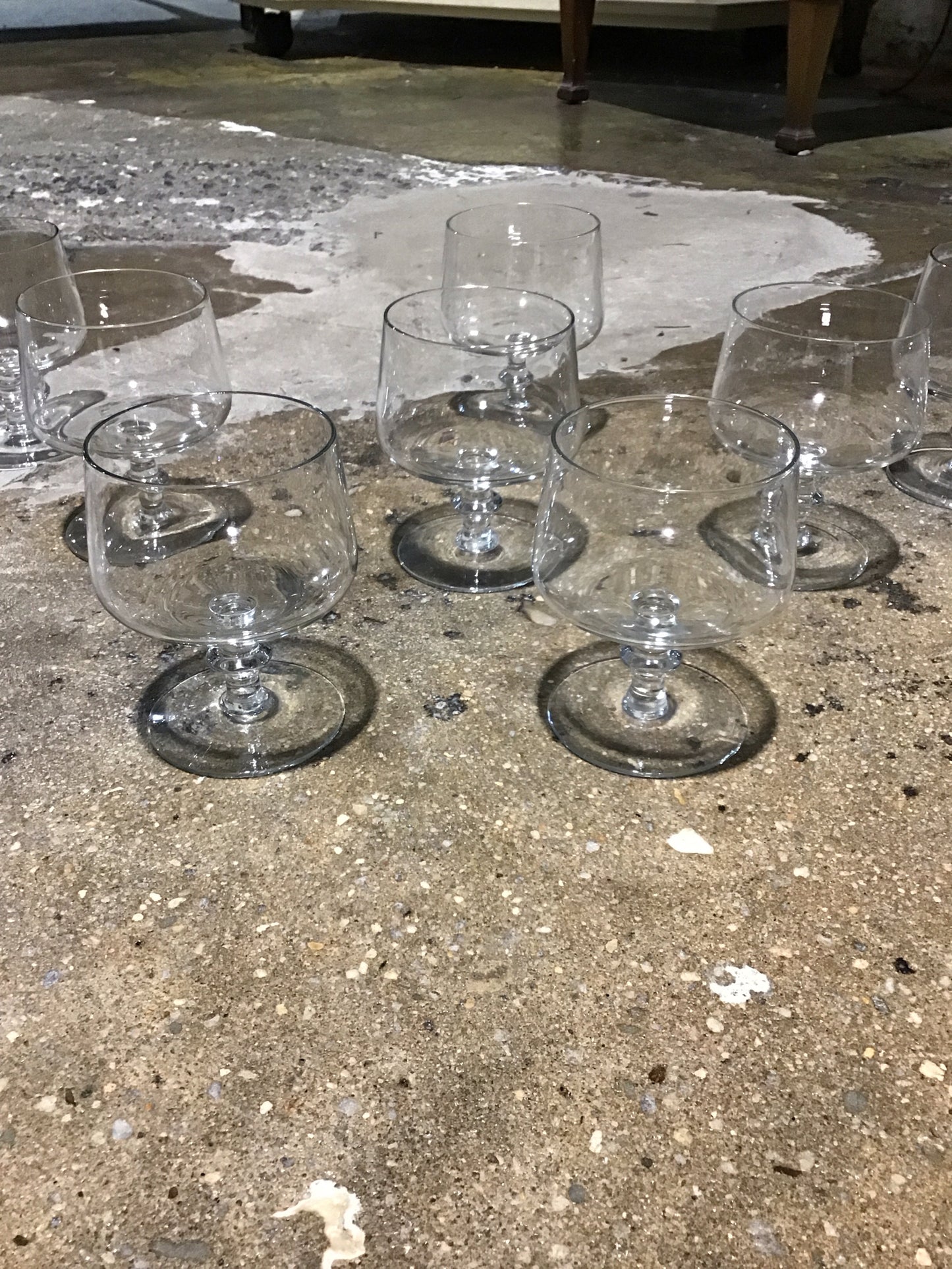 SET of 4 Brandy Snifter Glasses 3" L x 3" W x 5" H