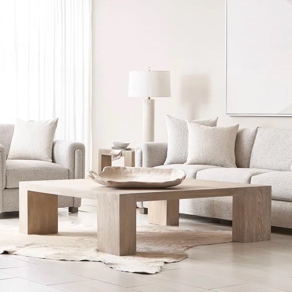 Bernhardt Darsa Cocktail Table, Geige / Muted Light Brown, 54" W x 54" D x 16" H