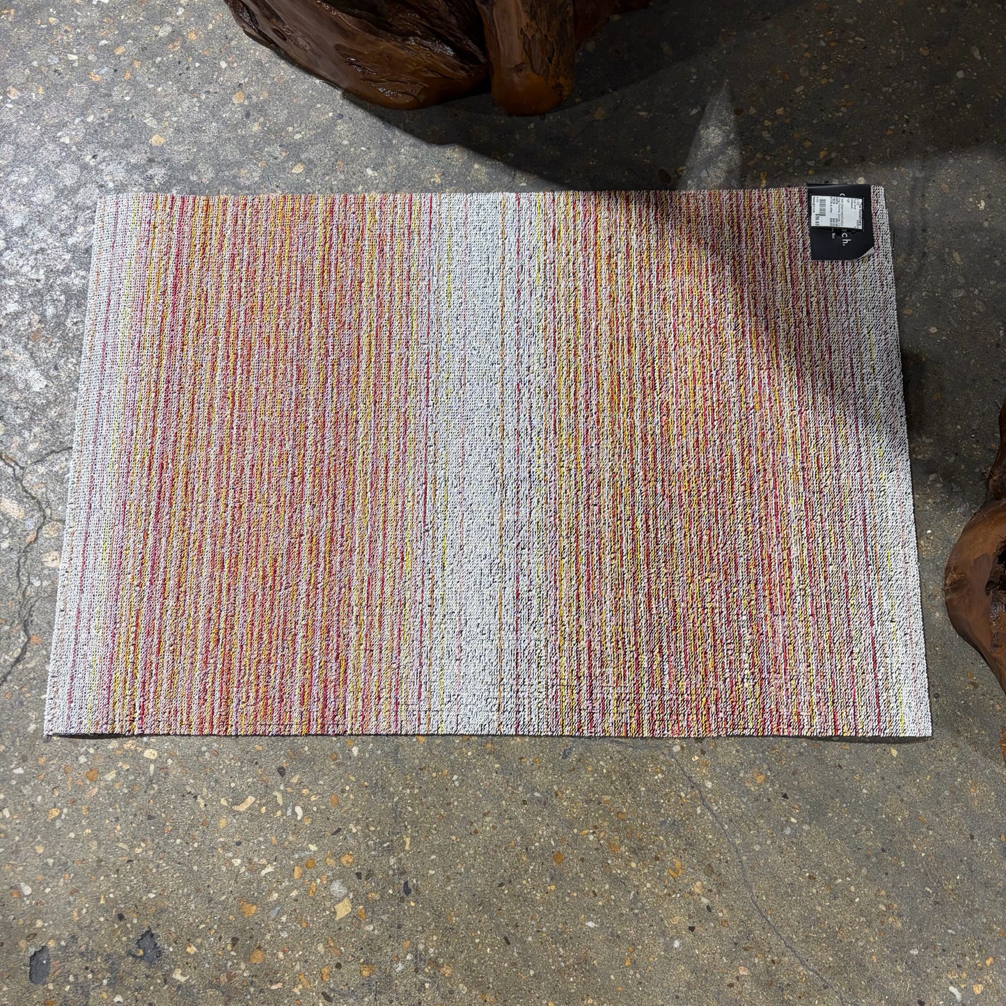 Fade Stripe Indoor/Outdoor Shag Floormat, Sunrise, 2 ft x 3